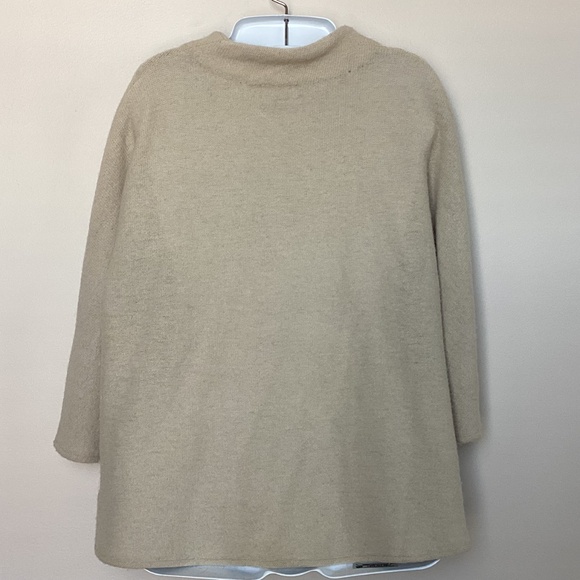 JM Collection Embellished Asymmetrical Wool Cardigan - PL - Picture 4 of 8